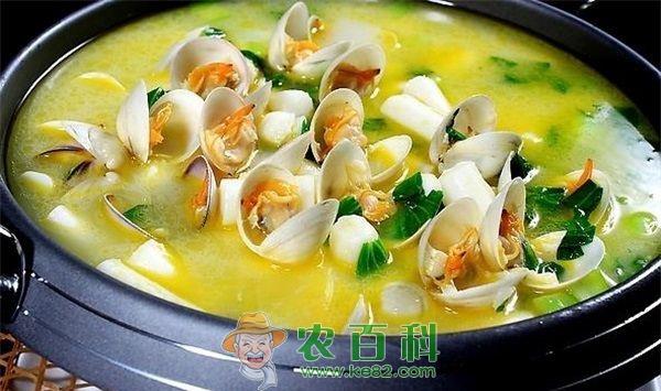 蛤蜊 龙井茶蛤蜊豆腐汤