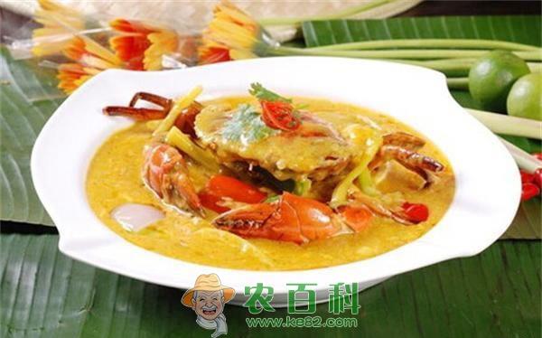 咖喱花蟹 大闸蟹的做法