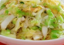 卷心菜炒粉丝