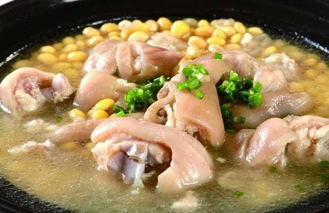 猪蹄炖黄豆下奶吗?