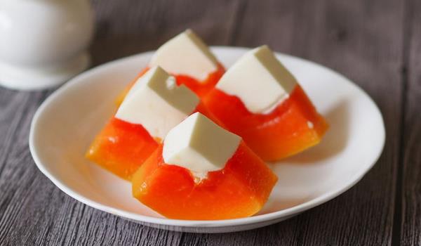 木瓜奶冻的做法大全