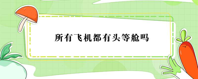所有飞机都有头等舱吗？